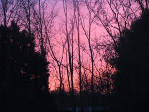 red sky at morning